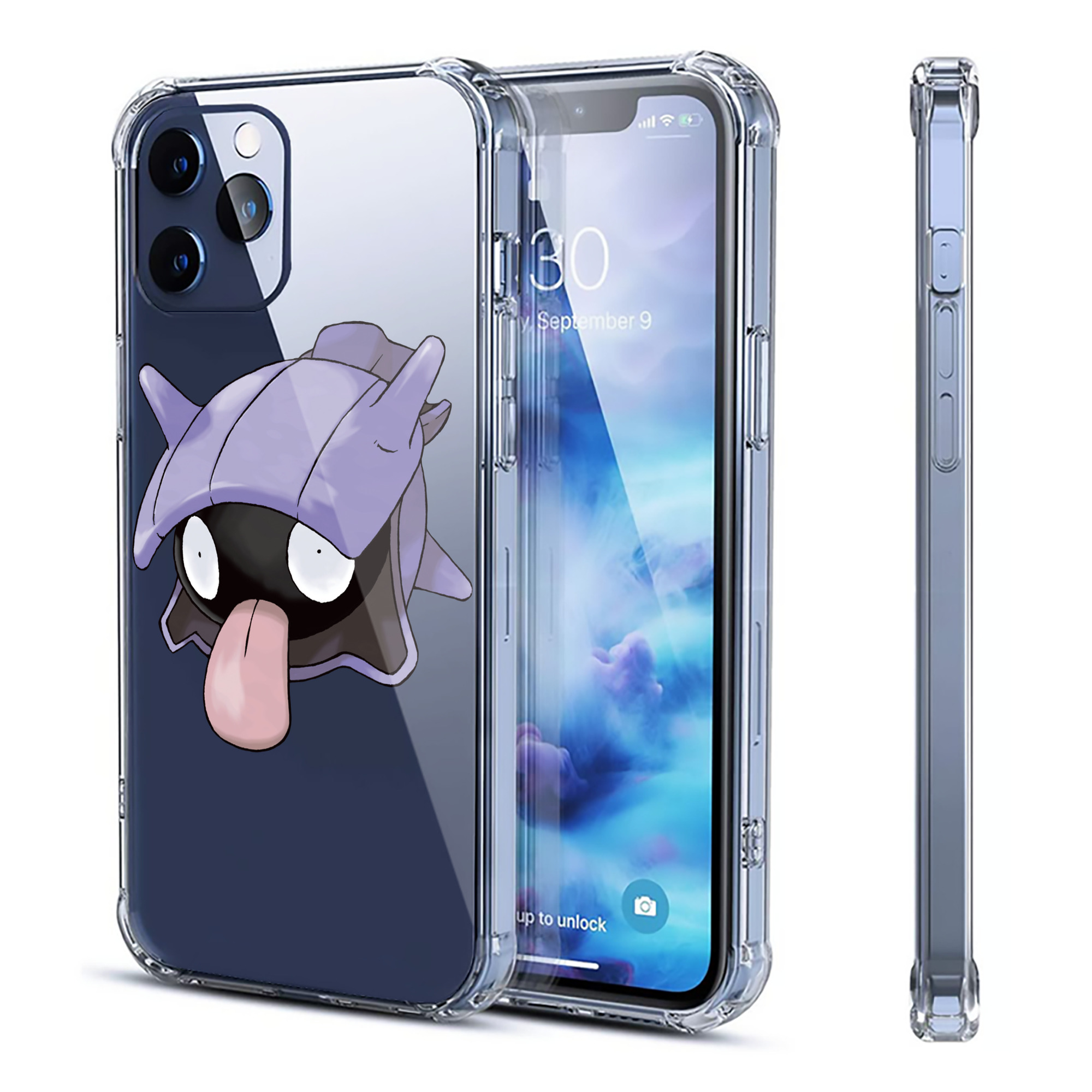 （画像用） ポケットモンスター Pokémon 【iPhone 12シリーズ対応】透明スマホケース（クリアソフトケース）